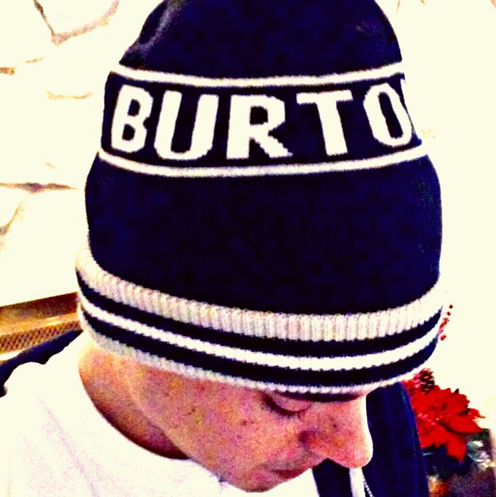 Black Burton Pom Beanie